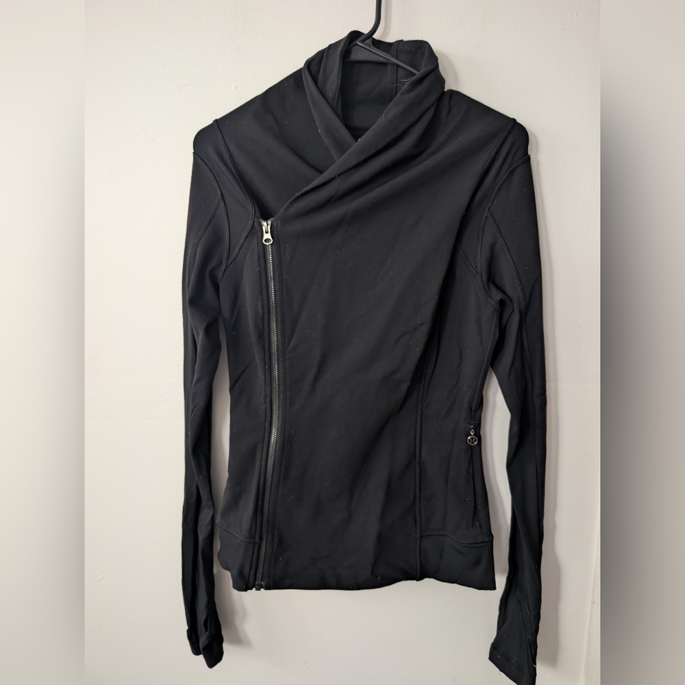 Lululemon Bhakti Yoga Jacket Black Full Zip Size 9 - Picture 4 of 10